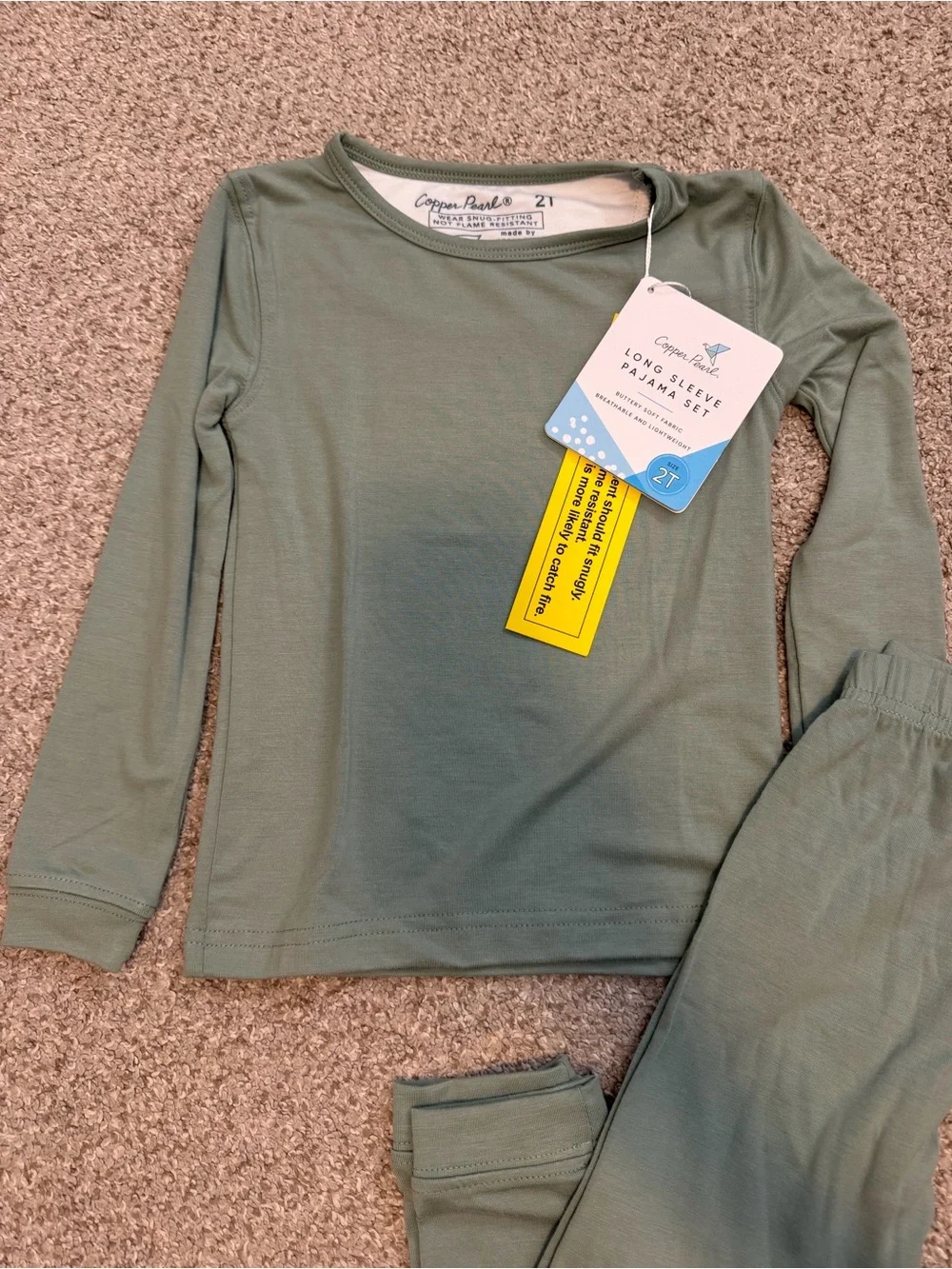 NWT ⭐️ Copper Pearl Long Sleeve Pajamas (2T)